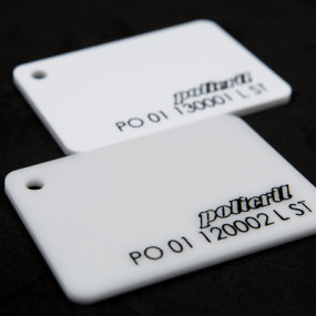 POLICRIL GS PMMA COULE BLANC OPAQUE 3050X2050MM 5MM FILME 2 FACES