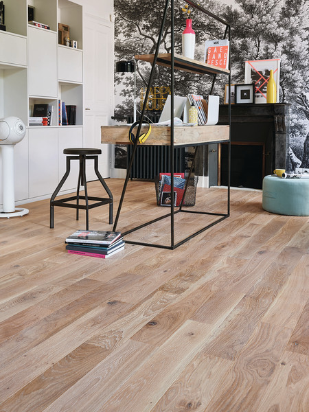 PARQUET ALTO 139 CLIC CHENE TRADITION SABLE 12X139MM 2 CHANFREINS - HUILE - SUPPORT HDF