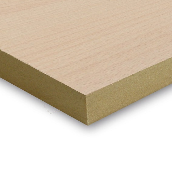 MDF REPLAQUE HETRE BLANC BRUT A/B FACE A CHOIX EBENISTERIE CONTREFACE B CHOIX CLASSIC 2500X1240MM 19MM