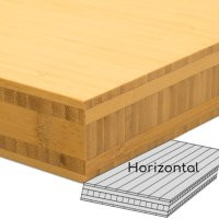 PANNEAU  BAMBOU HORIZONTAL 5 PLIS 4/6/20/6/4 NATUREL 3000X700MM 40MM