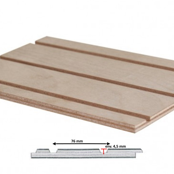 CONTREPLAQUE TOUT OKOUME RAINURE 1 FACE 2500X1220MM 15MM