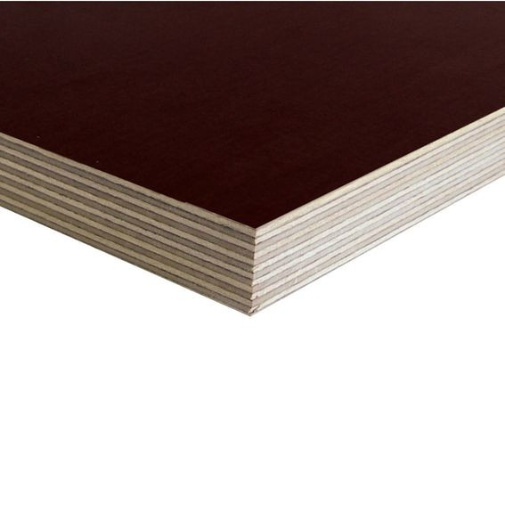 PANNEAU DE COFFRAGE POLYBETONEX CONTREPLAQUE TOUT BOULEAU FILM BRUN FONCE 13 PLIS 1250X2500 18MM