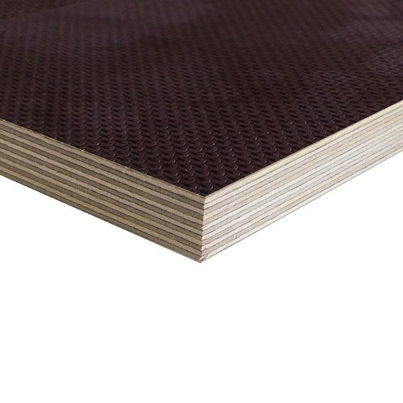 CONTREPLAQUE TOUT BOULEAU FILM ANTIDERAPANT BRUN FONCE 3000X1525MM 9MM