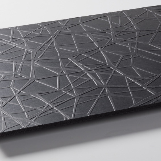 PANNEAU MDF TEINTE DANS LA MASSE FIBRACOLOUR NOIR E-Z TEX TRAMA 2800X1220MM 19MM 41045933