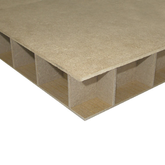 PANNEAU MDF ALVEOLAIRE LEGER GREENPANEL BRUT E-Z 2850X2100MM 50MM 40928859