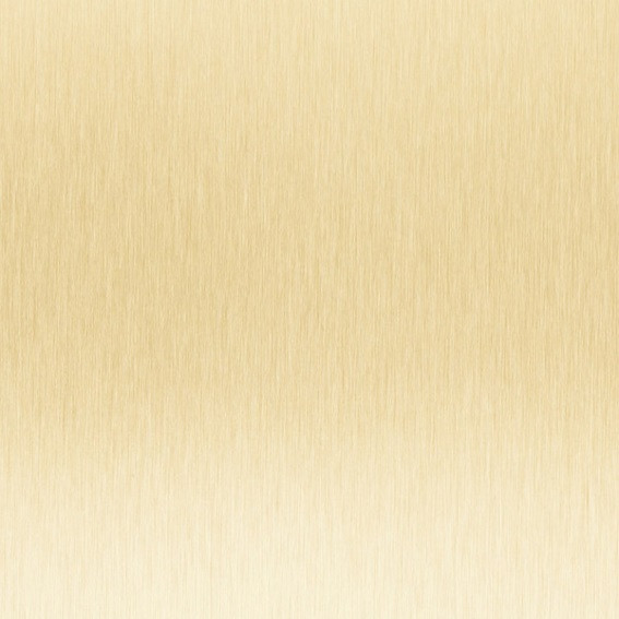 STRATIFIE METAL HUBLER ALUMINIUM BROSSE TEINTE CHAMPAGNE DE442 METAL SUR KRAFT 2440X1220MM 10/10EME