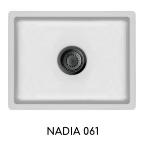 CUVE RESINE KERROCK NADIA UNI ARTIC WHITE 100 (RECTANGLE 490X370X180)  KIT TROP PLEIN NON INCLUS