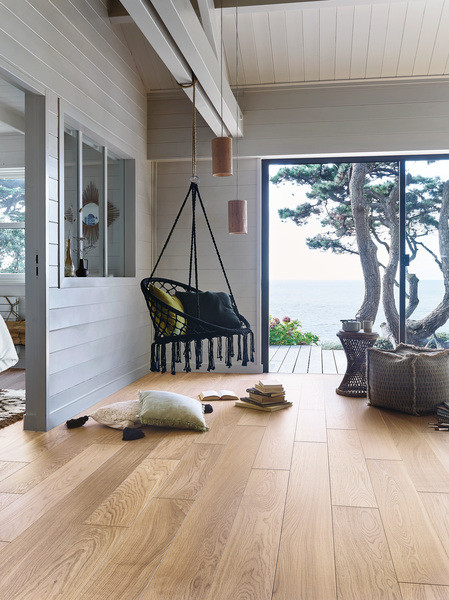 PARQUET DIVA 184 R+L CHENE CLASSIC BOIS FLOTTE 14X184MM 4 CHANFREINS - VERNIS MAT - SUPPORT CP