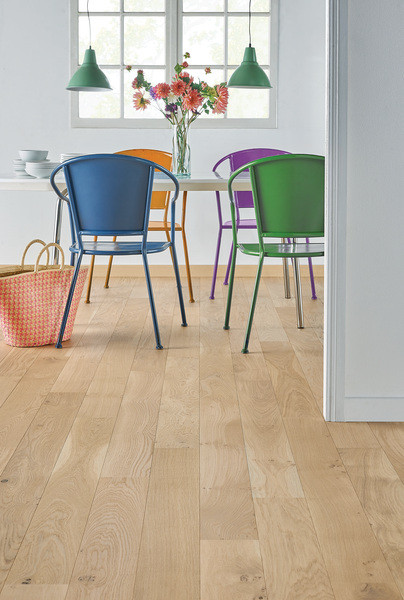 PARQUET MONOLAME 139 CLIC MIX CHENE BOIS FLOTTE 12X139MM 2 CHANFREINS -  EN LONGUEUR DE 1208MM