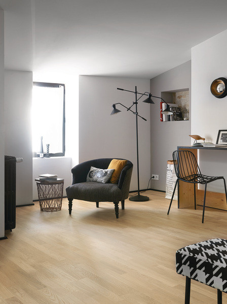 PARQUET ORFEO 139 CLIC CHENE CLASSIC BOIS FLOTTE 14X139MM BORDS DROITS - VERNIS MAT - SUPPORT HDF