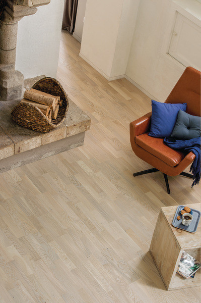 PARQUET ORFEO 139 CLIC CHENE TRADITION SAPHIR 14X139MM BORDS DROITS - VERNIS MAT - SUPPORT HDF