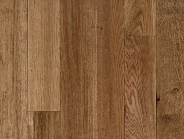 PARQUET MASSIF CHENE BASTILLE VIEILLI 14X130MM SANS CHANFREINS - CHOIX RUSTIQUE/CAMPAGNE -BROSSE VERNI MAT  1182