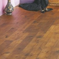 PARQUET MASSIF CHENE BADIANE VIEILLI 14X130MM SANS CHANFREINS - CHOIX RUSTIQUE/CAMPAGNE - VERNI MAT