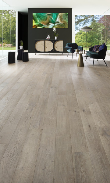 PARQUET MASSIF CHENE IRIS 14X130MM - CHANFREINS - CHOIX RUSTIQUE/CAMAPGNE -HUILE NATURA