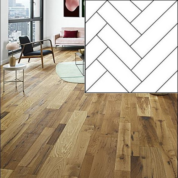 PARQUET LOFT PRO CHENE ANTICO 15X90MM  BATON ROMPU SANS CHANFREINS - CHOIX MIXTE - HUILE NATURA STRUCTURE - RL
