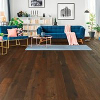 PARQUET LOFT LUBERON 13X175MM 2 CHANFREINS - CHOIX RUSTIQUE/CAMPAGNE - STRUCTURE FUME BOUCHE NOIR -VERNI- RL