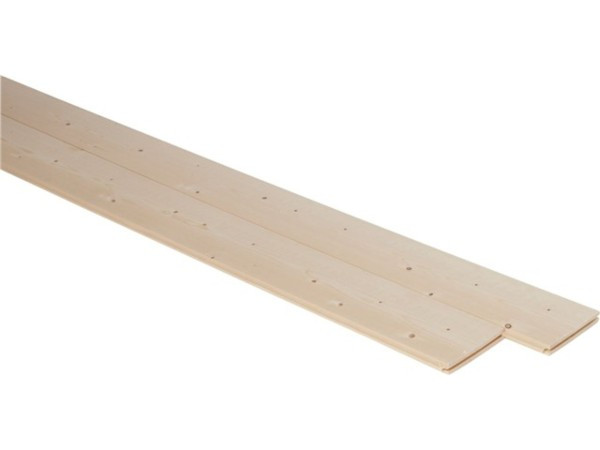 PLANCHER SAPIN DU NORD 27X90X4200MM BRUT-JOINTIF 1 FACE-CHOIX AB-TAUX D'HYGRO 18%-POSE CLOUEE DTU51.1 - PQT DE 5 LAMES