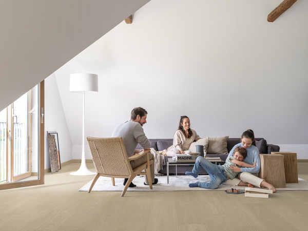 SOL STRATIFIE PERGO ODENSE PRO 4 CHANFREINS 2050X240X9.5MM L0263-06791 CHENE ARGILE - COLIS 2.952M2