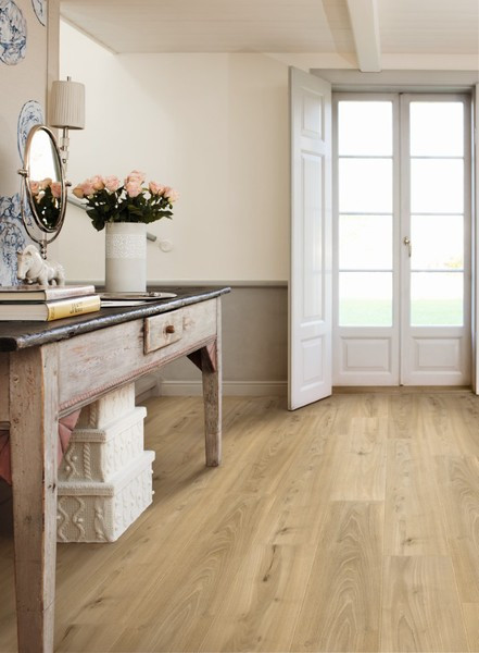 SOL STRATIFIE PERGO DRAMMEN PRO 4 CHANFREINS 1200X190X8MM L0248-05014 CHENE DUNE - COLIS 1.596M2