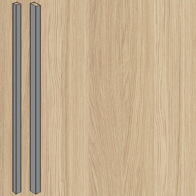 WALL SLATS ASTRATA TASSEAU MDF 65X31MM 4 FACES CHENE ALLEGRO BRUT LONGUEUR 3040MM