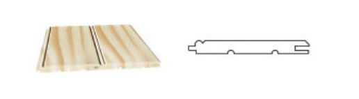 LAMBRIS SAPIN NORD NATUREL RABOTE 10X90X2700MM-1 MOUCHETTE-PQT DE 10 LAMES-COL2,43M2