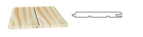 LAMBRIS SAPIN NORD NATUREL RABOTE 10X90X2700MM - 1 GRAIN D'ORGE - PQT DE 10 LAMES-COL2,43M2