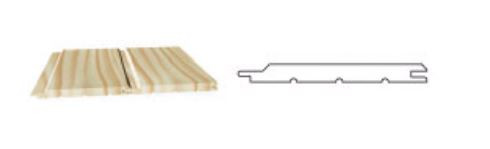 LAMBRIS NORD 16 X 135 X 2700 - 1 ELEGIE BRUT NON RABOTE - PQT DE 5 LAMES