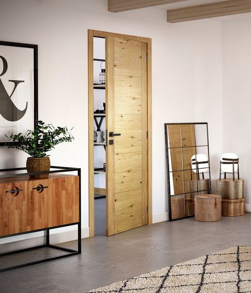 Porte SOGAL modèle MACASSAR âme pleine 7 décors essences fines