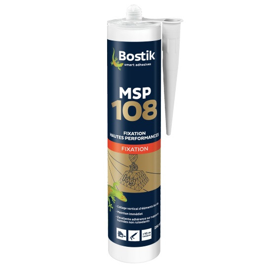 MASTIC COLLE POLYMERE MSP108 BLANC 133127 290ML