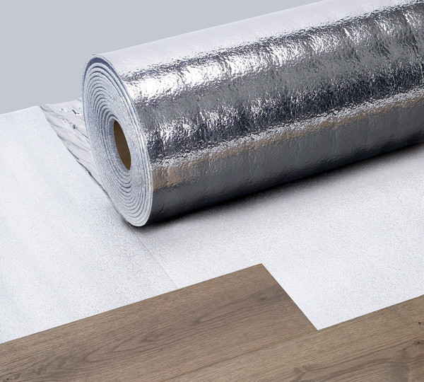 SOUS-COUCHE POSE FLOTTANTE NEBOMOUSSE AVEC FILM PARE-VAPEUR 2MM - LARGEUR1M - ROULEAU DE 15M2