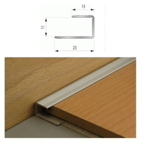 PROFILE ALU D'ARRET 10MM 2,70ML NATUREL 161209