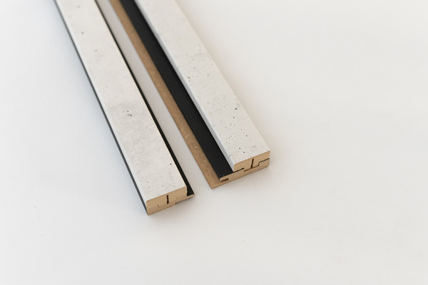 KIT PROFILES DE FINITION DROIT/GAUCHE MAESTRO LATT - 00172 MATTE BLACK / RAW CONCRETE 2X2770X71X20MM
