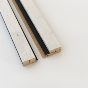 KIT PROFILES DE FINITION DROIT/GAUCHE MAESTRO LATT - 00172 MATTE BLACK / RAW CONCRETE 2X2770X71X20MM