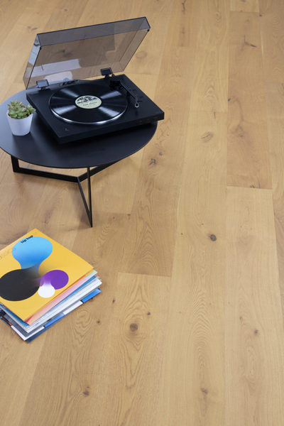 PARQUET LOFT CHAMONIX 14X190MM 4 CHANFREINS - CHOIX RUSTIQUE/CAMPAGNE- BROSSE VERNIS MAT - CLIC