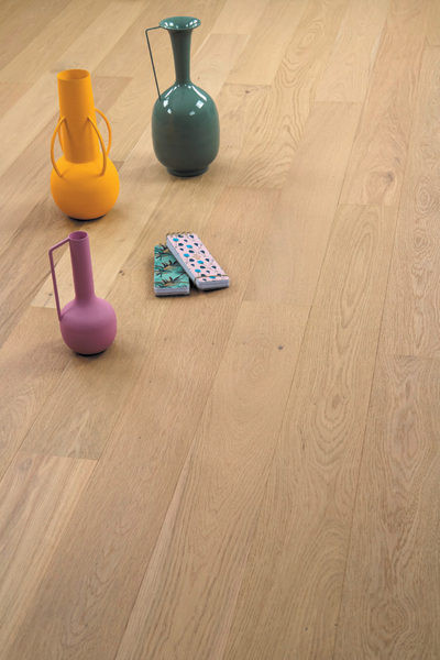 PARQUET LOFT CHENE MYKONOS 14X150MM 4 CHANFREINS - CHOIX PREMIER / RUSTIQUE - BROSSE VERNIS INCOLORE - CLIC