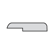 COUVRE JOINT FEUILLURE MDF PREPEINT BLANC 8X40X2440MM