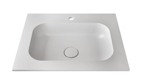 LAVABO RESINE KERROCK ASTORIA 610 V (610X485X110) KIT TROP PLEIN NON INCLUS
