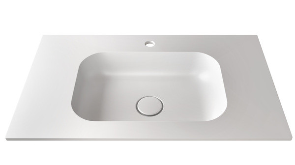 LAVABO RESINE KERROCK ASTORIA 810 V (810X485X110) KIT TROP PLEIN NON INCLUS