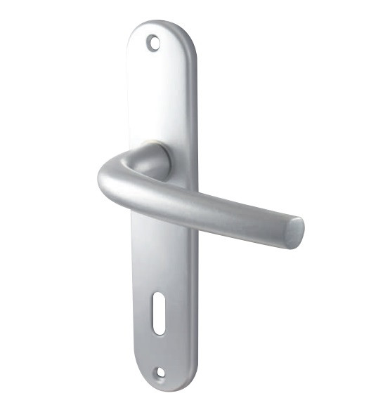 BEQUILLE SUR PLAQUE 38MM MODELE MADRID ALUMINIUM F1 ENTRAXE 165MM - CARRE 7 - CLE L