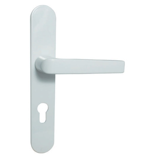 BEQUILLE SUR PLAQUE 38MM MODELE TELLUS ALUMINIUM F1 ENTRAXE 195MM - CARRE 7 - CLE I