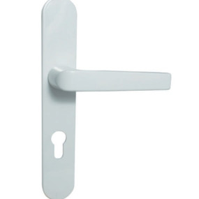 BEQUILLE SUR PLAQUE 38MM MODELE TELLUS ALUMINIUM F1 ENTRAXE 195MM - CARRE 7 - CLE I