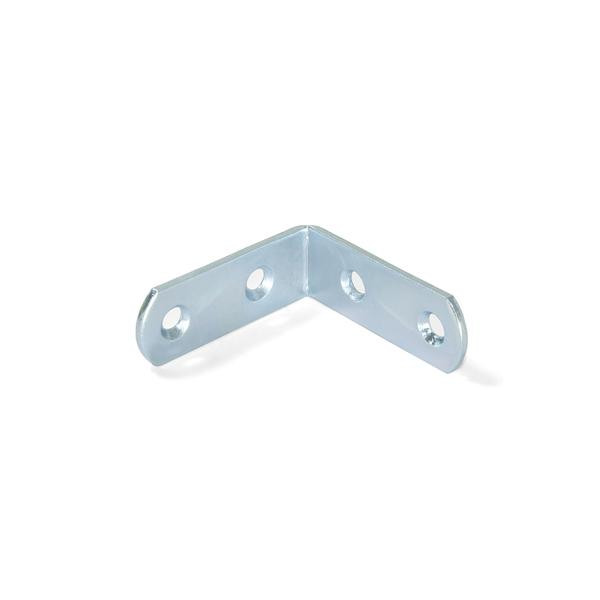 EMUCA EQUERRE D'ASSSEMBLAGE ACIER ZINGUE 42X42MM 4 TROUS POUR MEUBLES - SACHET DE 20UN -