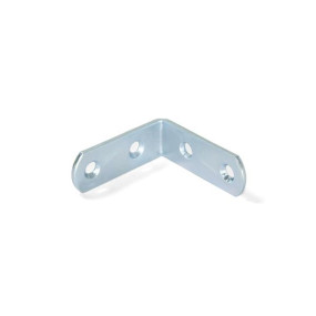 EMUCA EQUERRE D'ASSSEMBLAGE ACIER ZINGUE 42X42MM 4 TROUS POUR MEUBLES - SACHET DE 20UN -