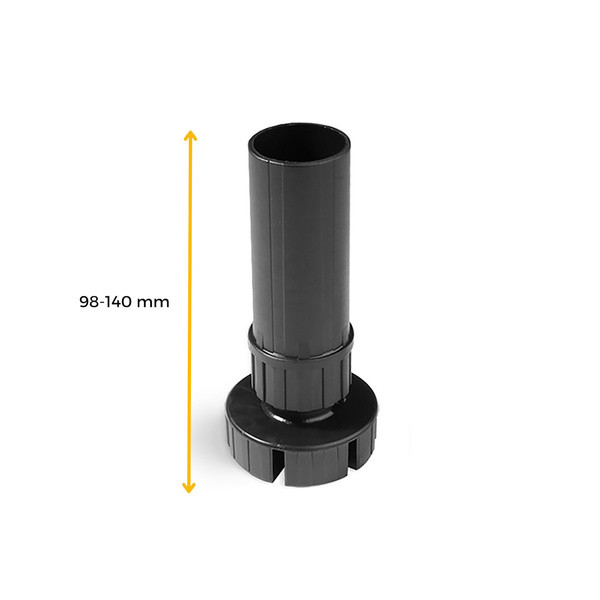 EMUCA KIT 4 PIEDS REGLABLES POUR CAISSON HAUTEUR 100MM + EMBASE