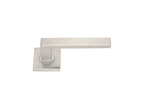 BEQUILLE DOUBLE MODELE OSLO INOX BROSSE 304 ROSACE CARREE SANS ROSACES