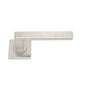 BEQUILLE DOUBLE MODELE OSLO INOX BROSSE 304 ROSACE CARREE SANS ROSACES