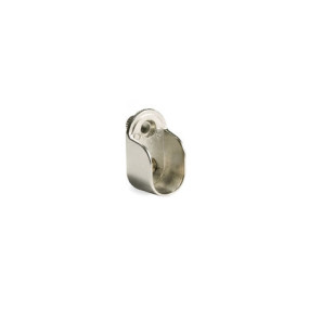 EMUCA SUPPORT LATERAL CHROME OVALE POUR BARRE ARMOIRE - SACHET DE 4 UN