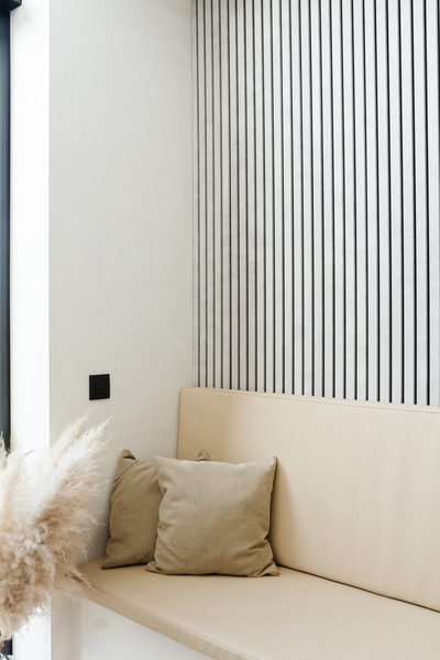 PANNEAU MURAL MAESTRO LATT RAW CONCRETE 00172 / MATTE BLACK 2770X300X20MM - COLIS DE 2 PIECES