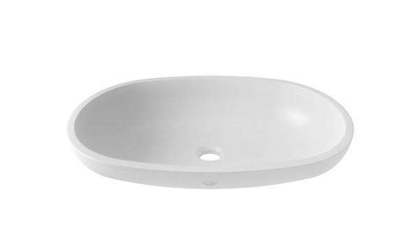 VASQUE RESINE KERROCK BLANCA-UN GRANIT (404X323X110) KIT TROP PLEIN INCLUS