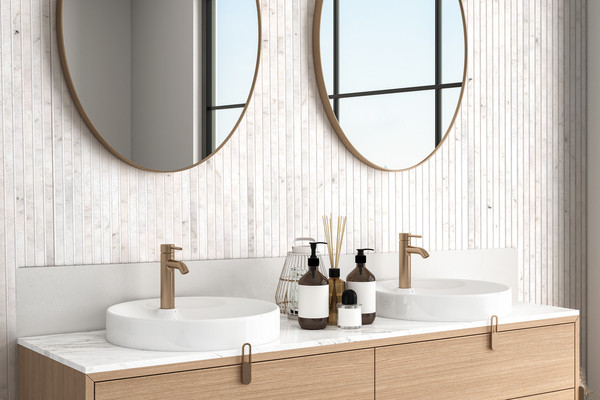 PANNEAU MURAL MAESTRO LATT HYDROFUGE NUDE MARBLE 00213 / NOVO BLANC  2770X300X16MM -  COLIS DE 2 PIECES
